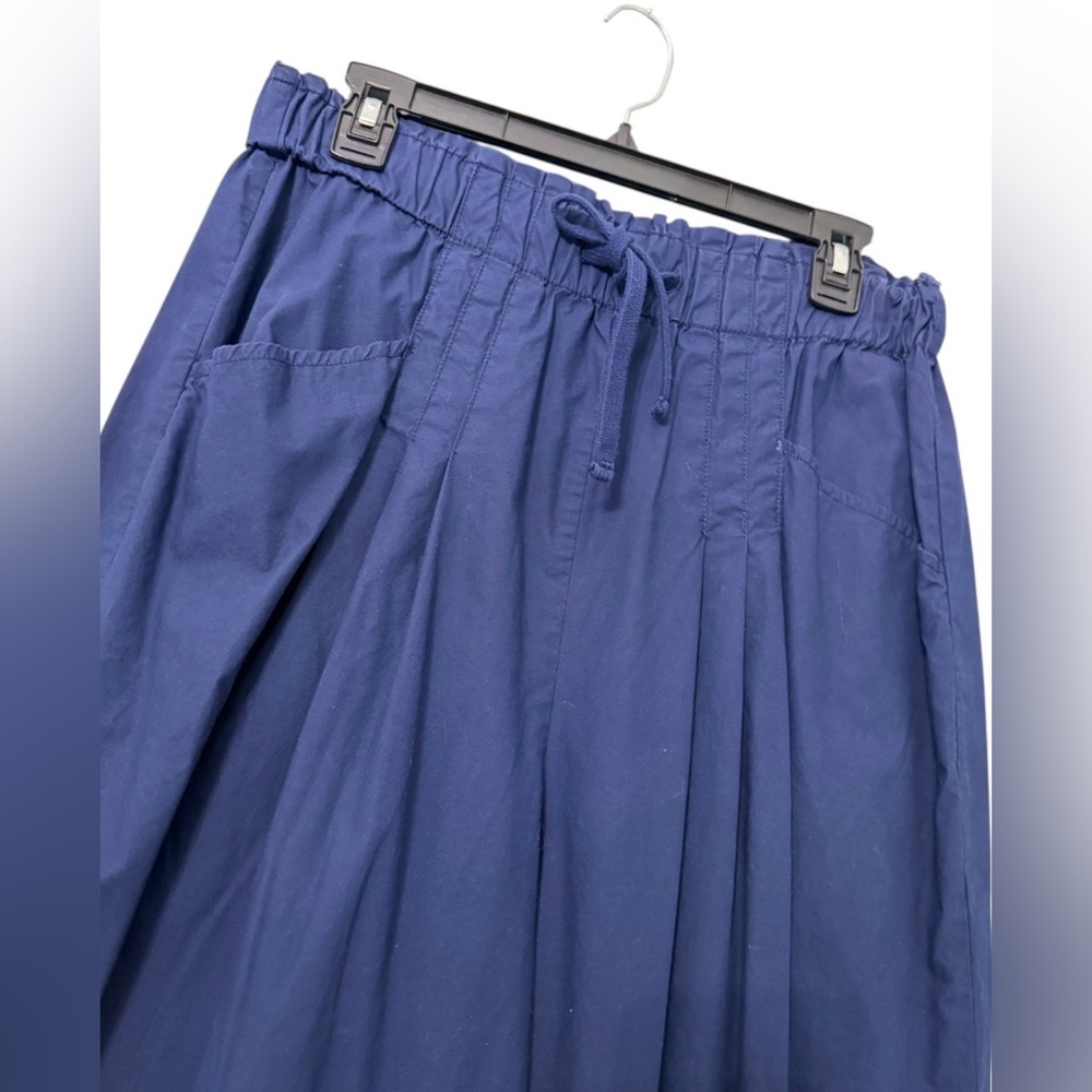 Anthropologie Maeve Blue Utility Wide-Leg Pants M - Picture 4 of 9